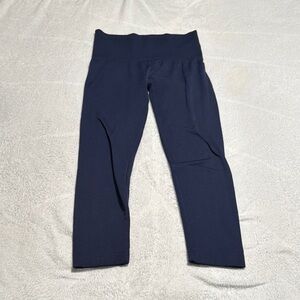 High-Waisted Navy Leggings